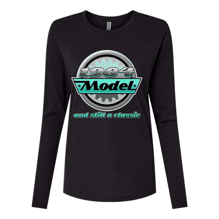 Vintage Car Gear 1984 Model And Still A Classic 40th Birthday Womens Cotton Relaxed Long Sleeve T-Shirt