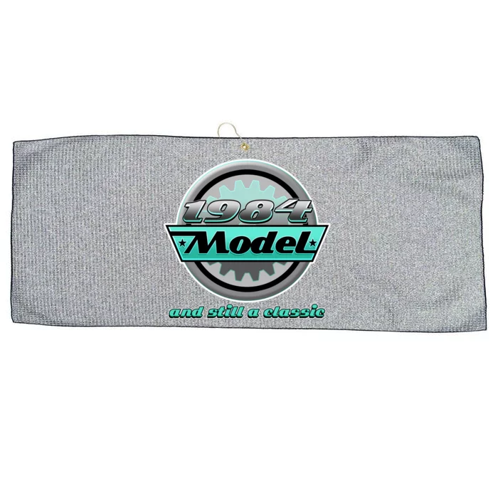 Vintage Car Gear 1984 Model And Still A Classic 40th Birthday Large Microfiber Waffle Golf Towel