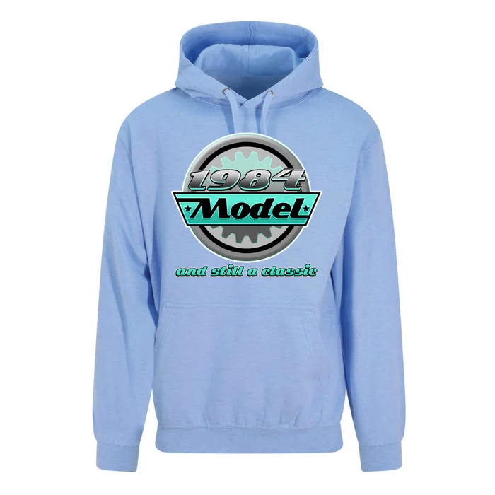 Vintage Car Gear 1984 Model And Still A Classic 40th Birthday Unisex Surf Hoodie