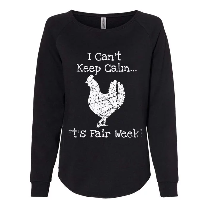 Vintage Chicken Graphic Fun Fair & Livestock Week Poultry Womens California Wash Sweatshirt