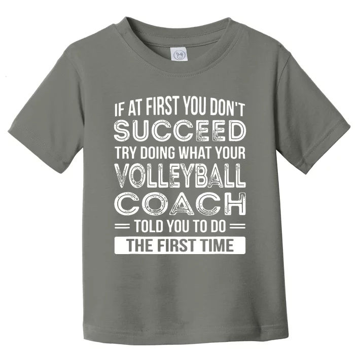 Volleyball Coach Gift Funny Thank You Gift Toddler T-Shirt