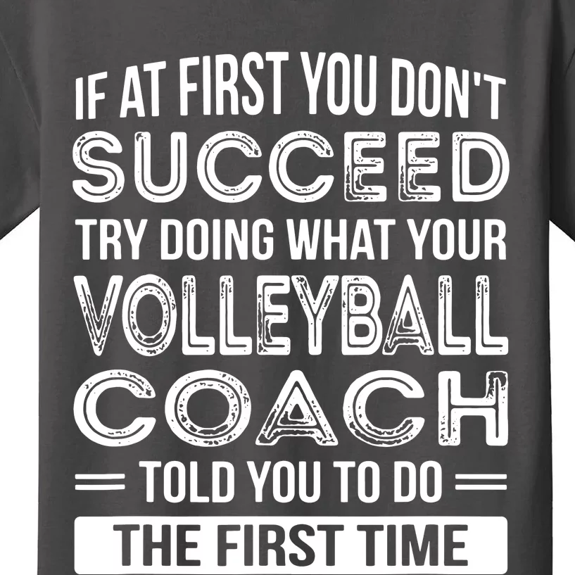 Volleyball Coach Gift Funny Thank You Gift Kids T-Shirt