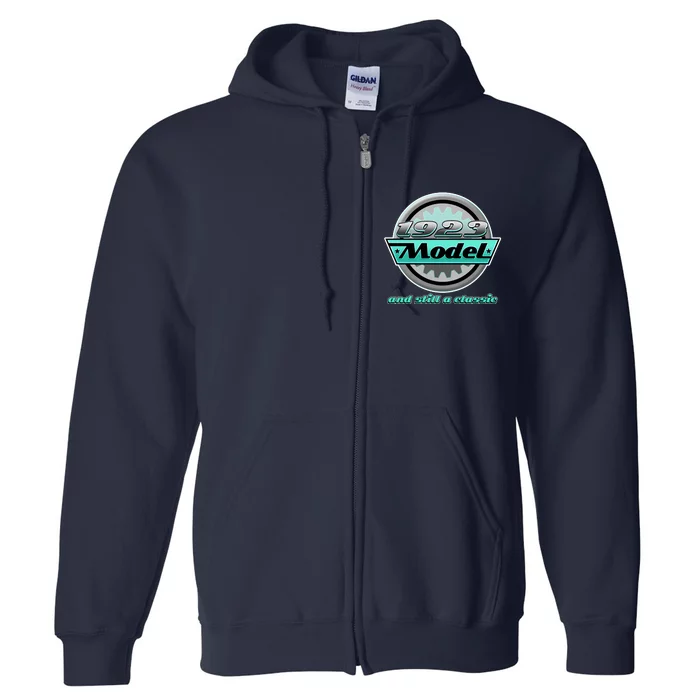 Vintage Car Gear 1923 Model And Still A Classic 100th Birthday Full Zip Hoodie