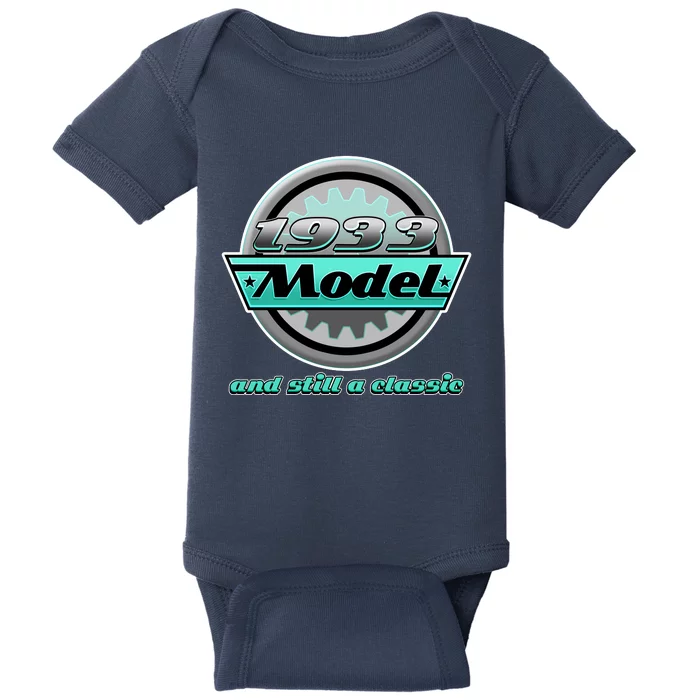 Vintage Car Gear 1933 Model And Still A Classic 90th Birthday Baby Bodysuit