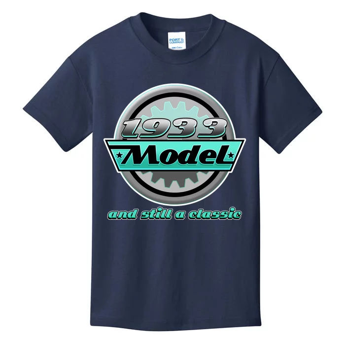 Vintage Car Gear 1933 Model And Still A Classic 90th Birthday Kids T-Shirt