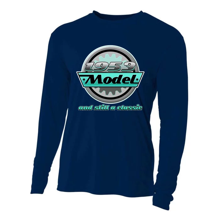 Vintage Car Gear 1953 Model And Still A Classic 70th Birthday Cooling Performance Long Sleeve Crew