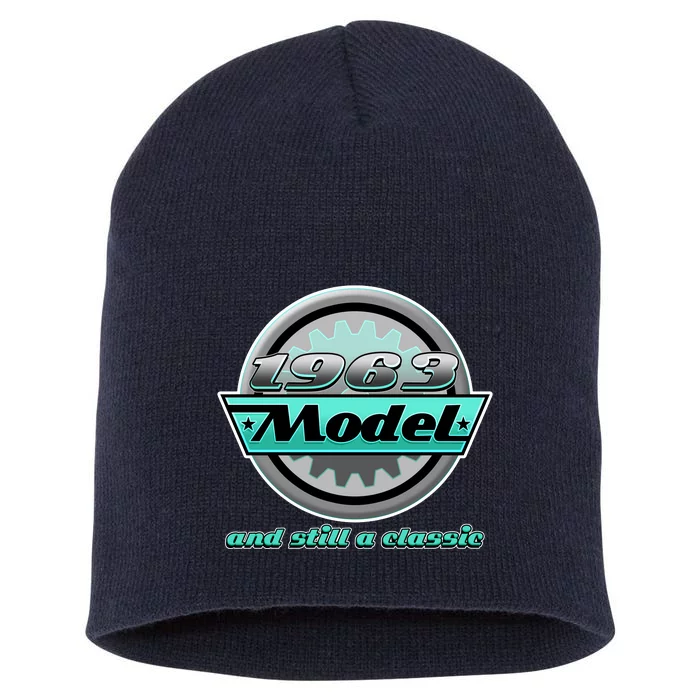 Vintage Car Gear 1963 Model And Still A Classic 60th Birthday Short Acrylic Beanie