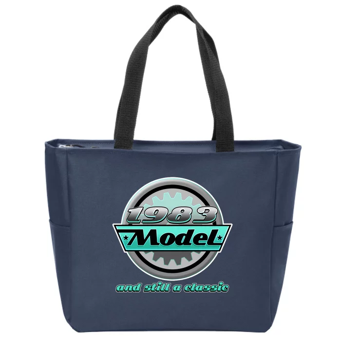 Vintage Car Gear 1983 Model And Still A Classic 40th Birthday Zip Tote Bag