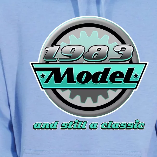 Vintage Car Gear 1983 Model And Still A Classic 40th Birthday Unisex Surf Hoodie