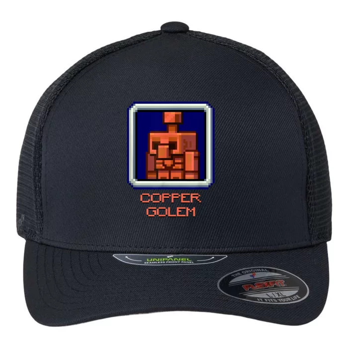 Vote Copper Golem To Be A Mod Win Funny Gaming Tee Flexfit Unipanel Trucker Cap