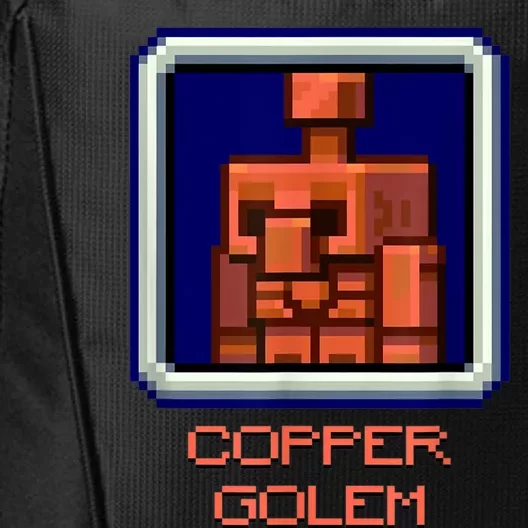 Vote Copper Golem To Be A Mod Win Funny Gaming Tee City Backpack