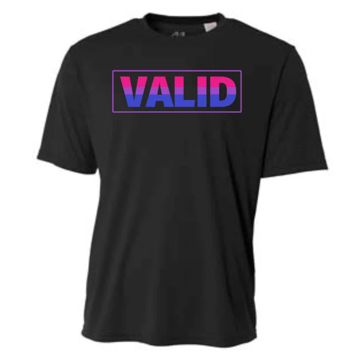 Valid Cute Gift Bisexual Pride And Lgbtq Support Cool Gift Cooling Performance Crew T-Shirt