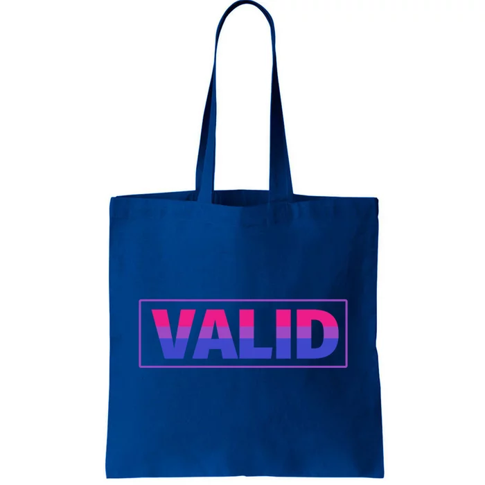 Valid Cute Gift Bisexual Pride And Lgbtq Support Cool Gift Tote Bag