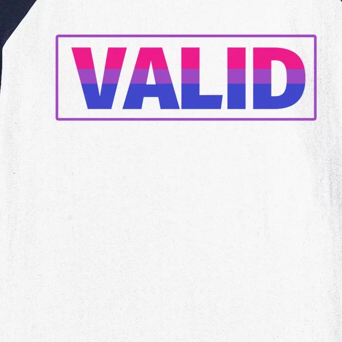 Valid Cute Gift Bisexual Pride And Lgbtq Support Cool Gift Baseball Sleeve Shirt