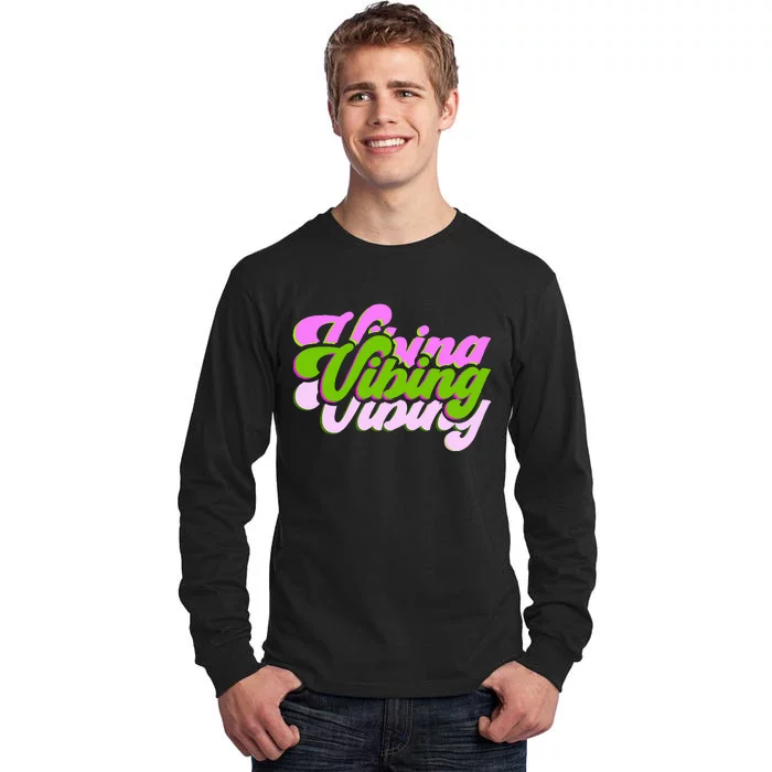 Vibing Color Graphic Tall Long Sleeve T-Shirt