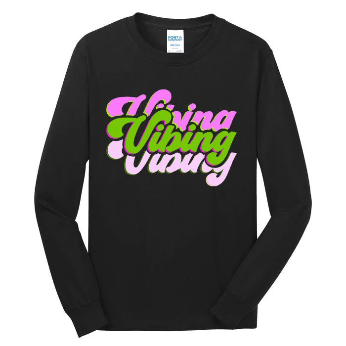 Vibing Color Graphic Tall Long Sleeve T-Shirt