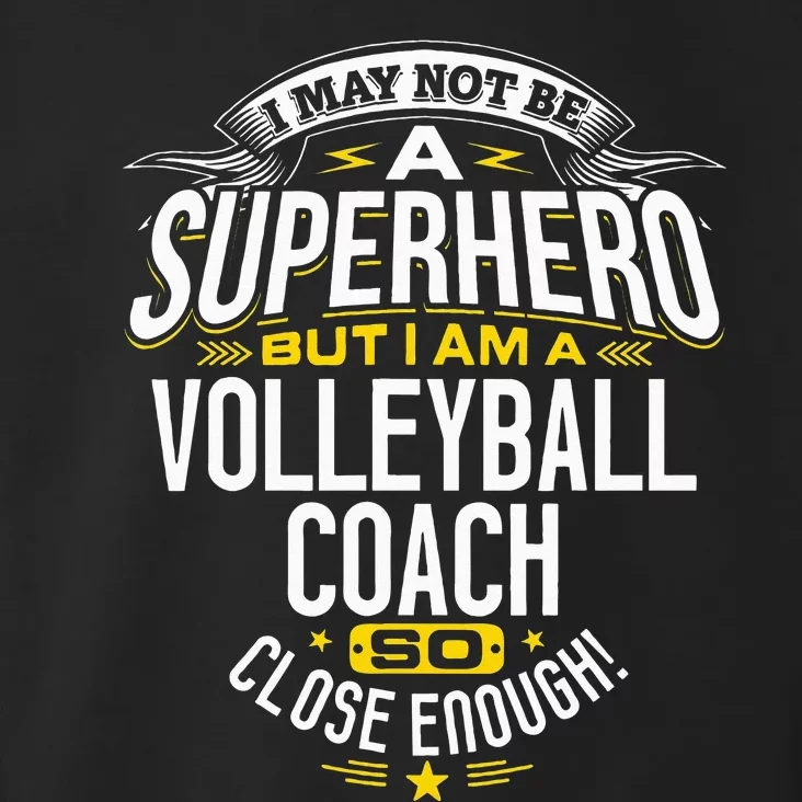 Volleyball Coach Gift Idea Superhero Volleyball Toddler Hoodie