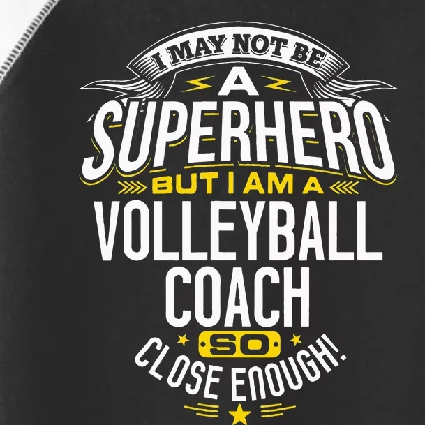 Volleyball Coach Gift Idea Superhero Volleyball Toddler Fine Jersey T-Shirt