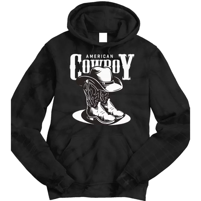 Vintage Cowboy Howdy Rodeo Western Vintage Country Southern Tie Dye Hoodie