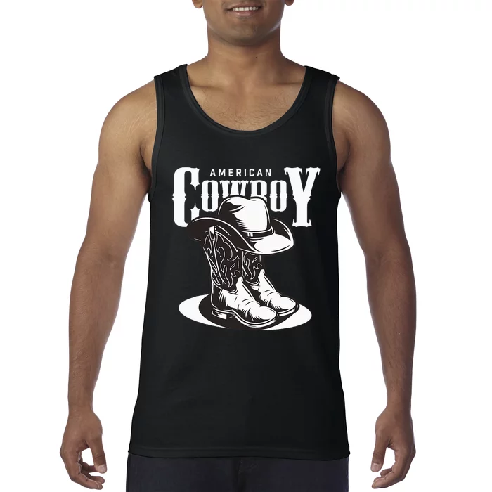 Vintage Cowboy Howdy Rodeo Western Vintage Country Southern Tank Top