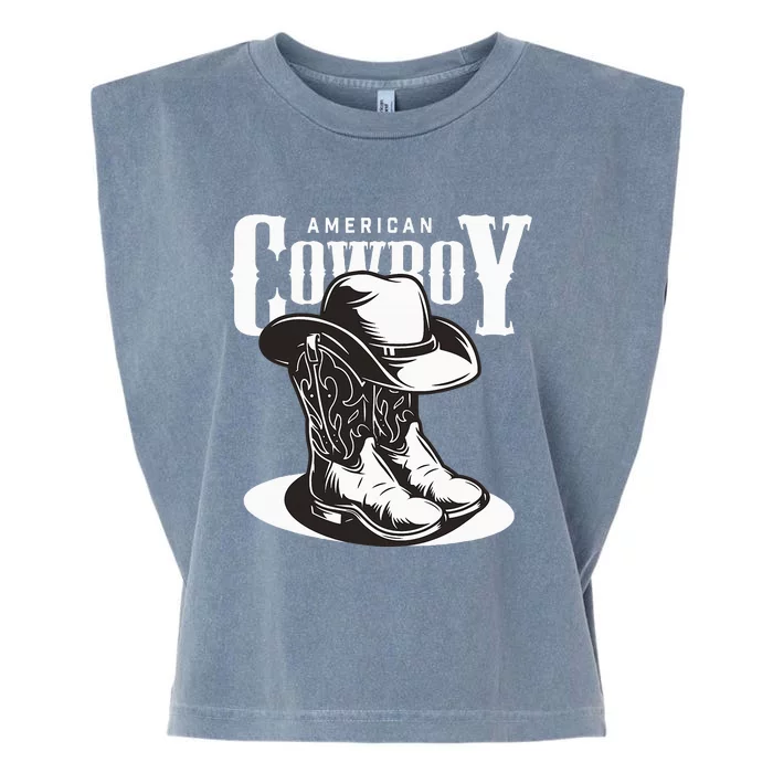 Vintage Cowboy Howdy Rodeo Western Vintage Country Southern Garment-Dyed Women's Muscle Tee