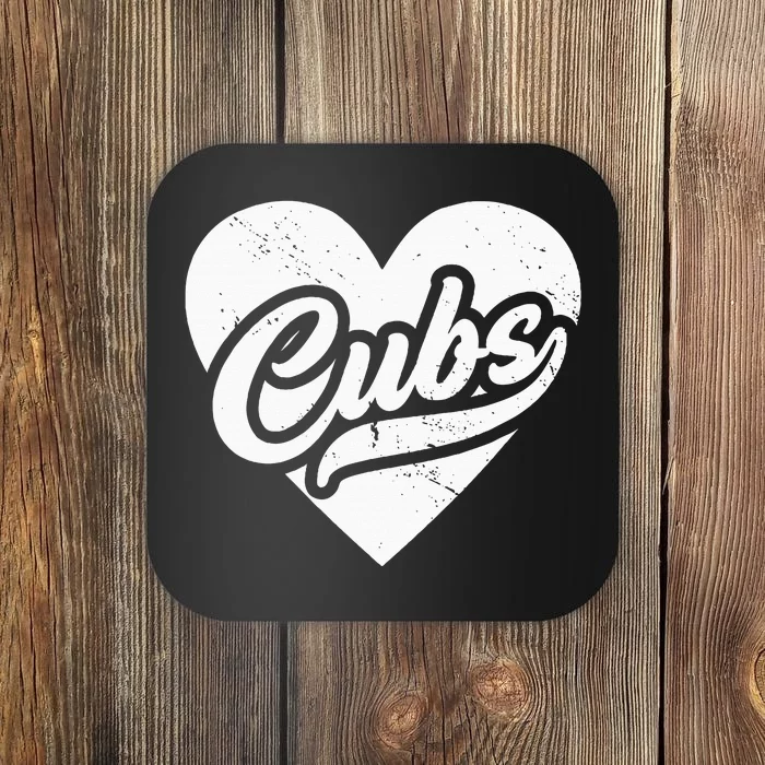 Vintage Cubs High School Spirit Go Cubs Pride Cubs Love Coaster