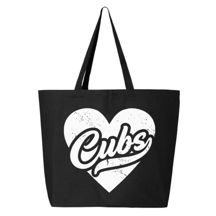 Vintage Cubs High School Spirit Go Cubs Pride Cubs Love 25L Jumbo Tote