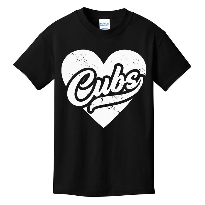 Vintage Cubs High School Spirit Go Cubs Pride Cubs Love Kids T-Shirt