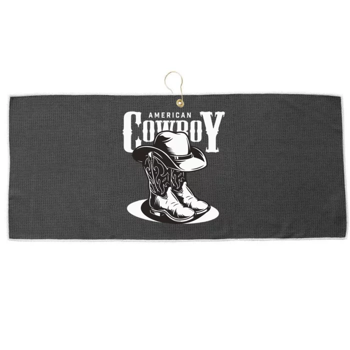 Vintage Cowboy Howdy Rodeo Western Vintage Country Southern Large Microfiber Waffle Golf Towel