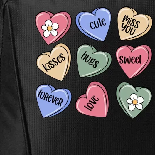 Valentine Candy Hearts Cute Gift City Backpack