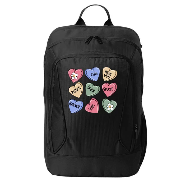 Valentine Candy Hearts Cute Gift City Backpack