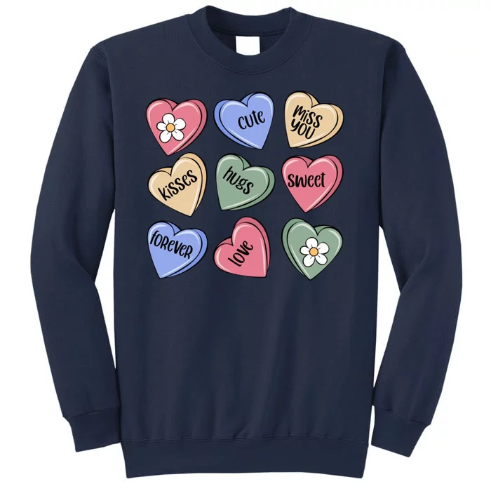 Valentine Candy Hearts Cute Gift Sweatshirt