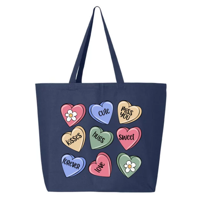 Valentine Candy Hearts Cute Gift 25L Jumbo Tote