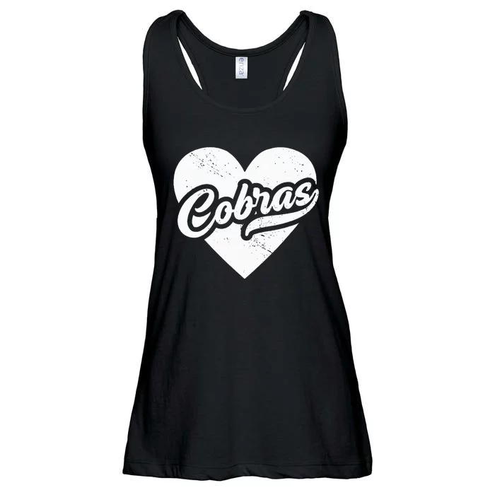 Vintage Cobras High School Spirit Go Cobras Love Ladies Essential Flowy Tank