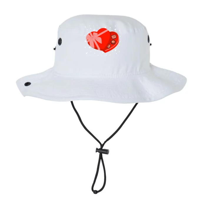 Valentines Chocolate Heart Shape Chocolate Hearts Cocoa Gift Legacy Cool Fit Booney Bucket Hat