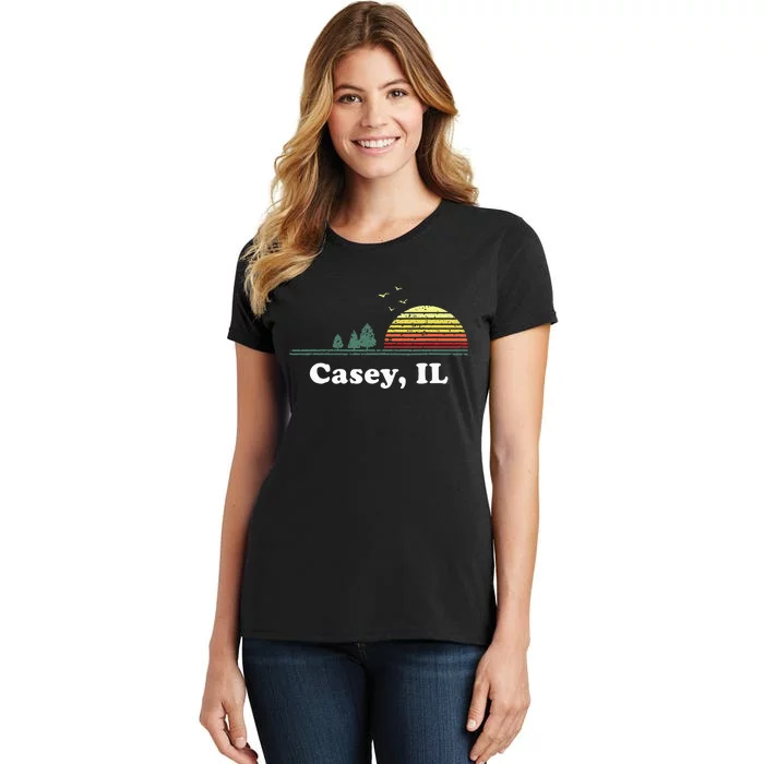 Vintage Casey Illinois Home Souvenir Women's T-Shirt