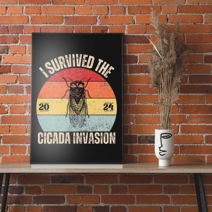 Vintage Cicada Invasion 2024 Poster