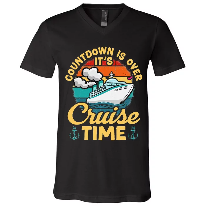 Vintage Countdown Is Over It's Cruise Time Cruising V-Neck T-Shirt