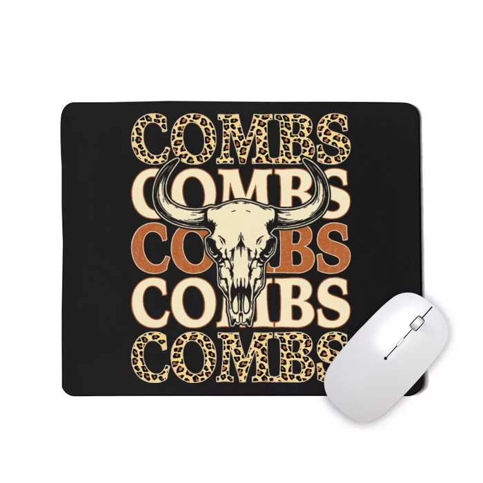 Vintage Comb I Love Comb Personalized Skull Mousepad