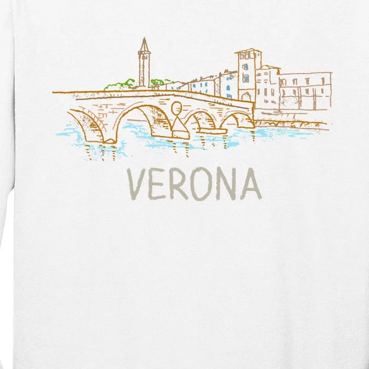 Verona City Italy Souvenir Gift Long Sleeve Shirt