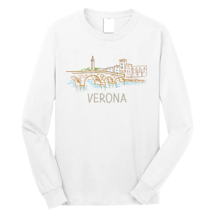 Verona City Italy Souvenir Gift Long Sleeve Shirt