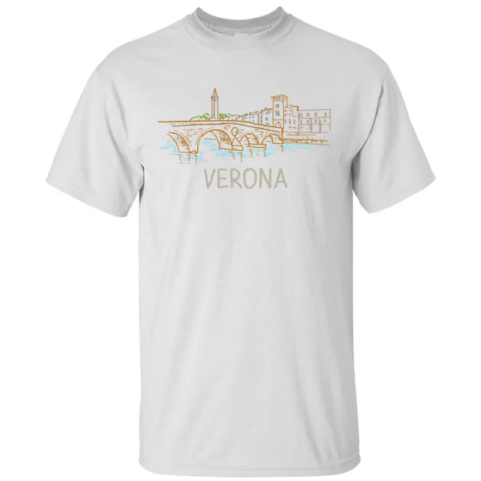 Verona City Italy Souvenir Gift Tall T-Shirt