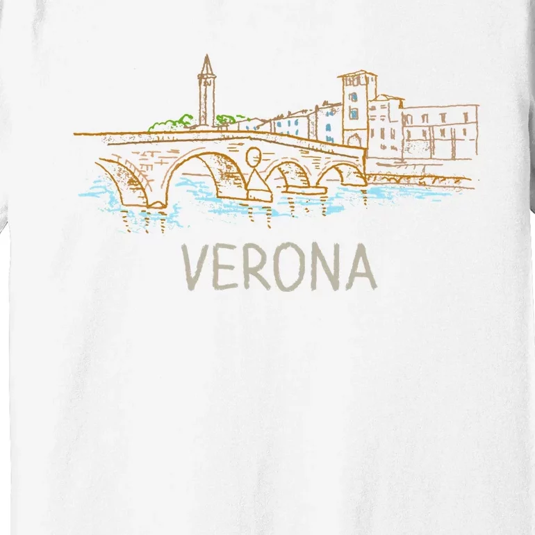 Verona City Italy Souvenir Gift Premium T-Shirt