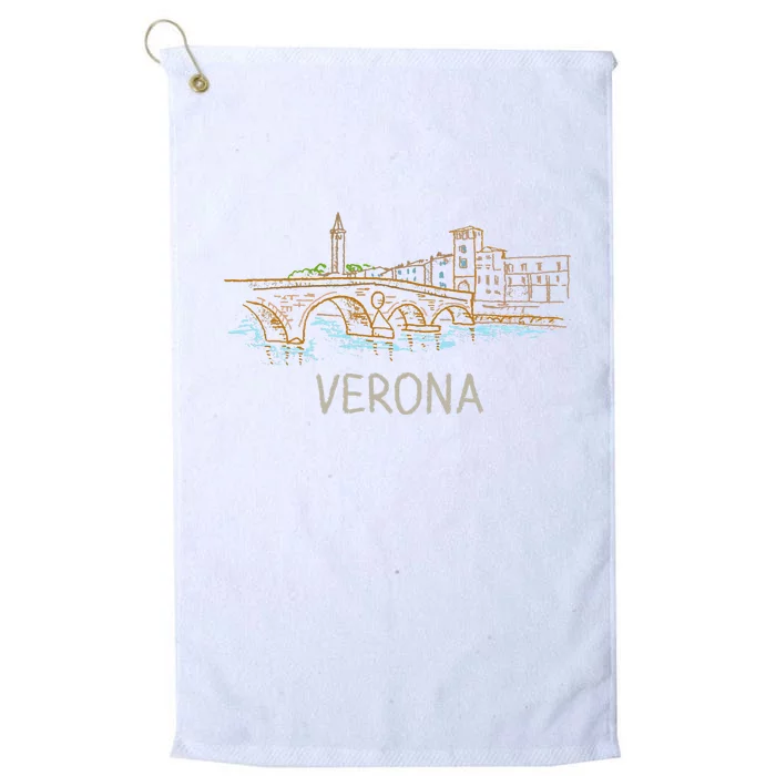 Verona City Italy Souvenir Gift Platinum Collection Golf Towel