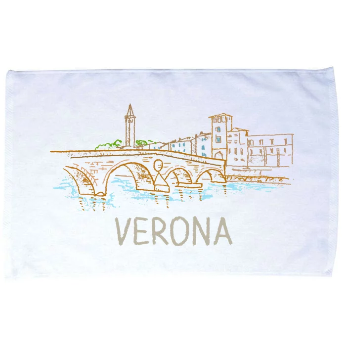 Verona City Italy Souvenir Gift Microfiber Hand Towel