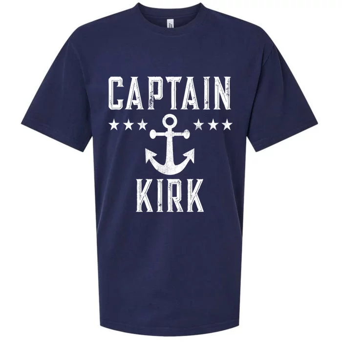 Vintage Captain Kirk Gift Family Cruise Or Lake Boating Meaningful Gift Sueded Cloud Jersey T-Shirt