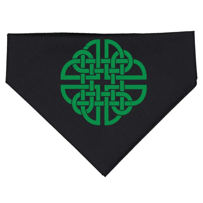 Vintage Celtic Knot Shield St. Patrick's Day USA-Made Doggie Bandana