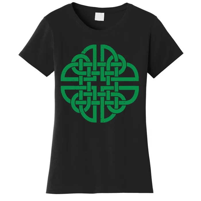 Vintage Celtic Knot Shield St. Patrick's Day Women's T-Shirt