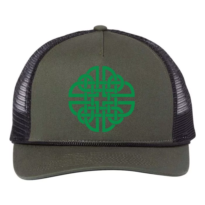 Vintage Celtic Knot Shield St. Patrick's Day Retro Rope Trucker Hat Cap