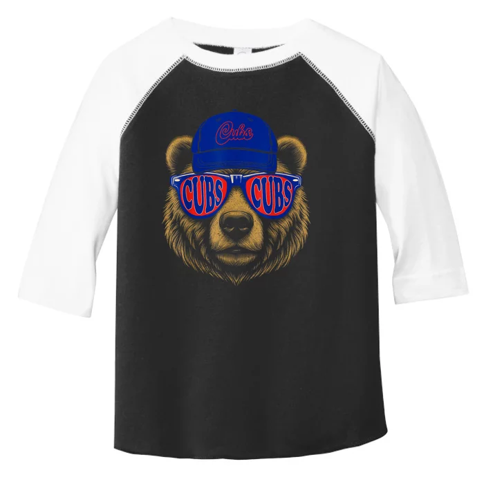 Vintage Cubs Last Name Pride Cubs Name Style Distressed Toddler Fine Jersey T-Shirt